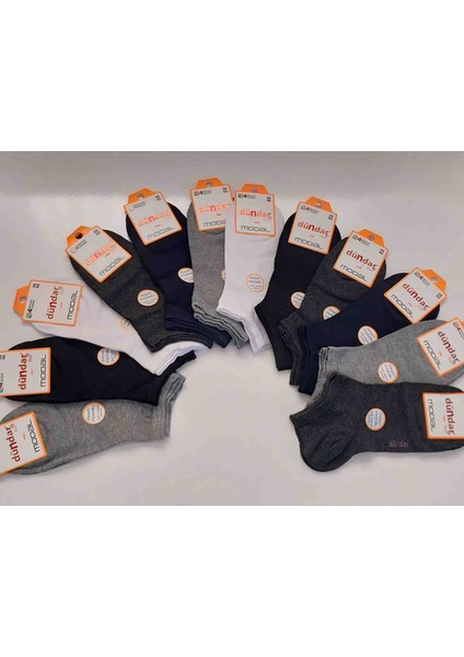 Dündar Plus Modal Dikişsiz Patik Bilek Boy Unisex Çorap – 12 Çift (36-40 Numara) Karışık Renk fırsatları