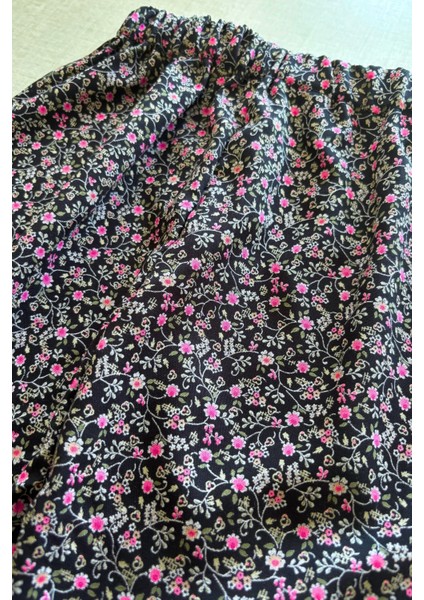 Kız Çocuk Lastikli Viskon Desenli Şalvar fiyatları