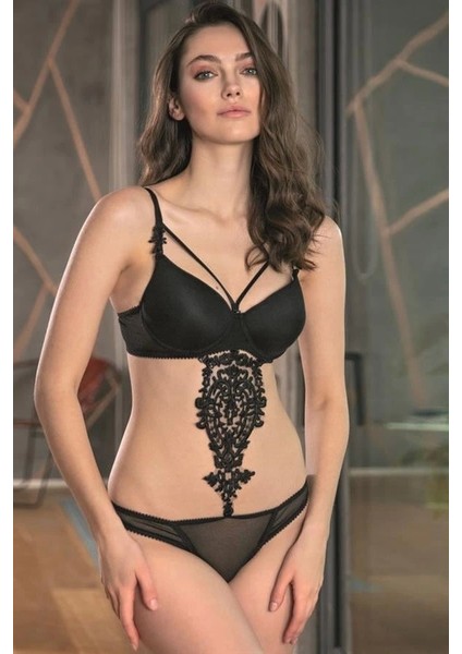 Balenli Destekli Dolgulu Askıları Çıkabilen Yaka Detaylı Çıkabilen Bel Aksesuarlı Sütyen ve Slip Takım modelleri