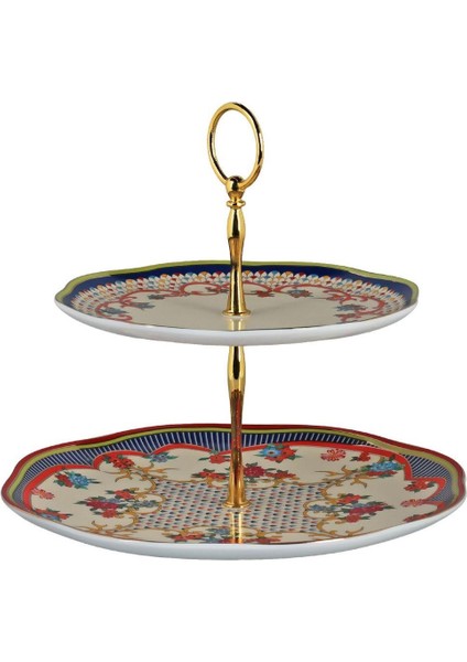 Lucky Art Fiora 2 Katlı Kek Standı