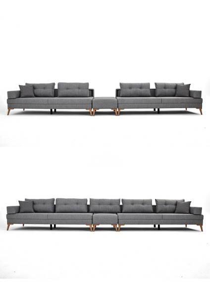 Zeri Lobi Koltuğu & Şark Köşesi - Gri 104