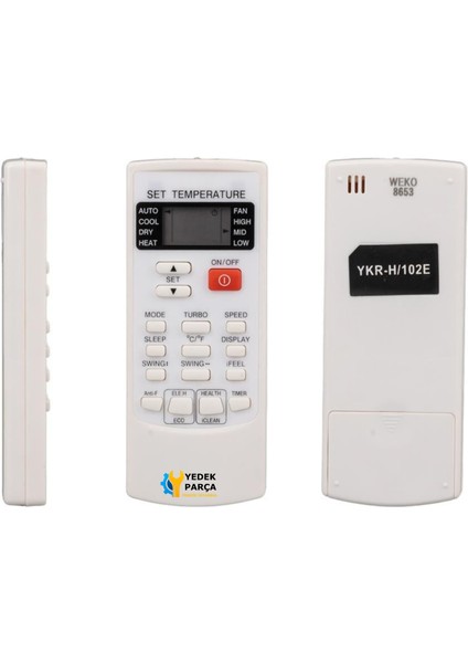 Aux Uyumlu YKR-H/102E Klima Kumandası fiyatları