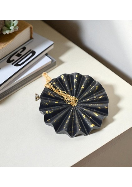 Dalga Formlu Dekoratif Takı, Küçük Obje ve Aksesuarlar Için Şık Sunum Tabağı