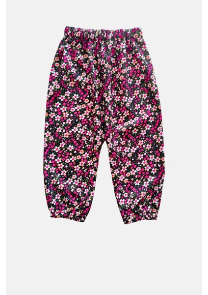 Kız Çocuk Lastikli Viskon Desenli Şalvar fiyatları