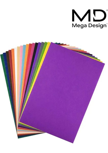 Renkli Keçe 20X30 cm 10 Renk 180 gr Ince Etkinlik Hobi Için Kansorejen Madde Içermez