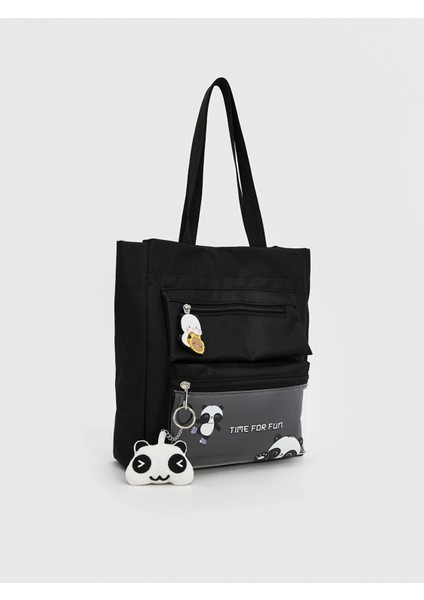 Lcw Accessorıes Siyah Baskılı Kız Çocuk Omuz Çantası fiyatları