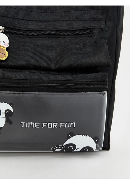 Lcw Accessorıes Siyah Baskılı Kız Çocuk Omuz Çantası modelleri