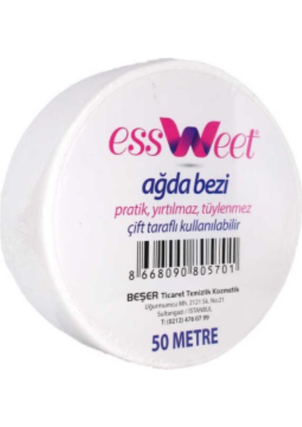 50 Metre Rulo Ağda Bezi, Pratik ve Temiz Kullanım Için Ideal