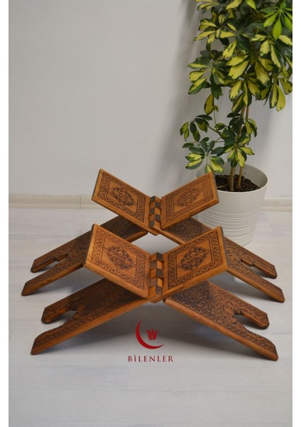 Kur An-I Kerim Rahlesi Selçuklu Desenli Küçük Boy (18X45 Cm) Yakma Işçilikli indirimleri