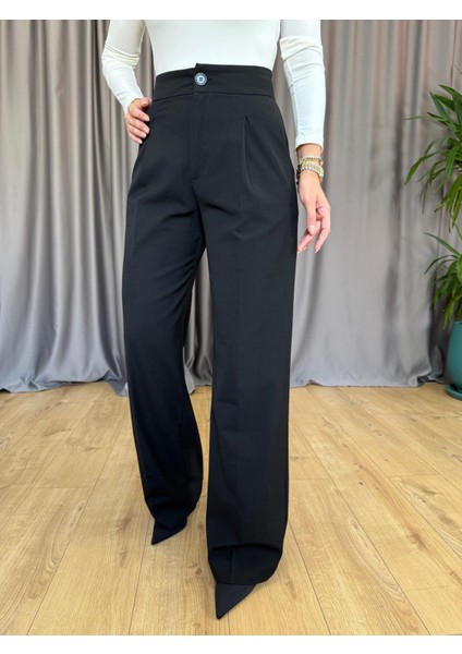 Siyah Geniş Paçalı Palazzo indirimleri