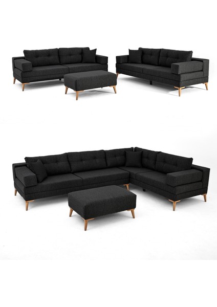 Zeri Lobi Koltuğu & Şark Köşesi - Siyah 111 modelleri