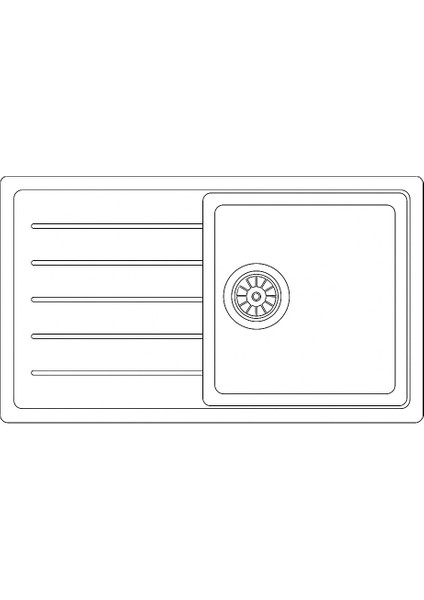 Granit Evye GIFU Series Black 86x50 (SİYAH)