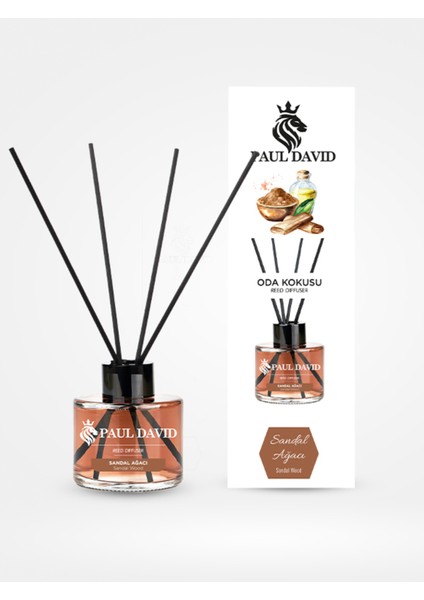 Sandal Ağacı Yüksek Koku Yayılımlı Dekoratif Bambu Çubuklu Oda Kokusu 145 ml