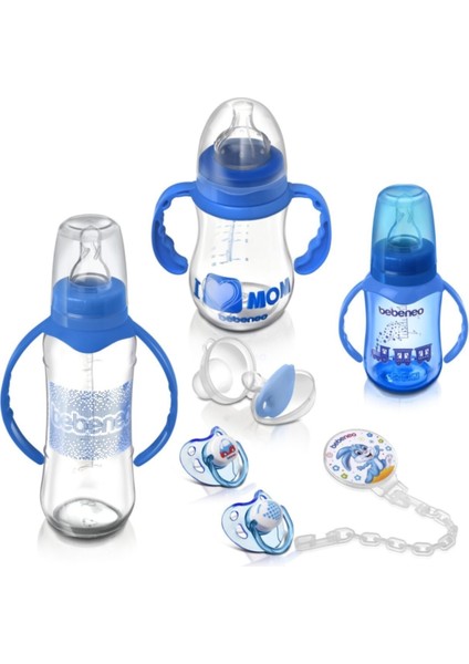 12+ Ay Için Şık ve Rahat Mavi Bebek Seti, Sağlıklı Gelişime Uygun Ürün.
