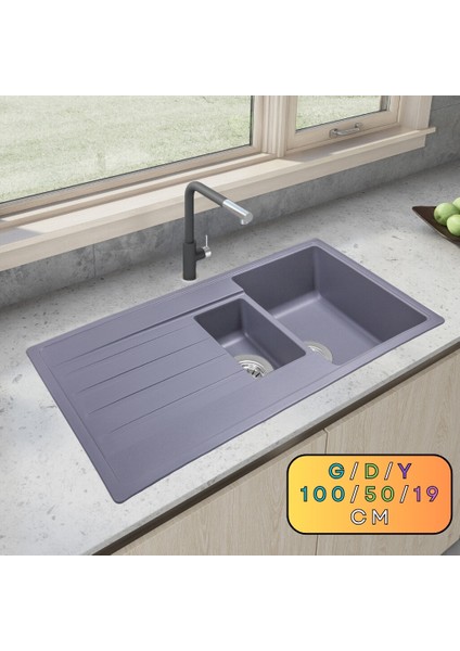 Granit Evye HAKONE Series Anthracite 100x50 (ANTRASİT) indirimleri