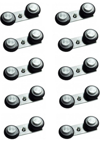 Ayrıntıshop Makro Sürme - Sürgülü Cam Balkon Üst Alüminyuma Takılan Üst Ray Teker 10 Adet