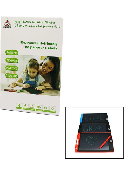 8.5 Inç Dijital Yazı Tahtası Çizim Tableti, Taşınabilir ve Kullanışlı