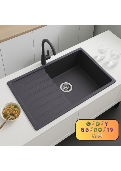 Granit Evye Gifu Series Anthracite 86X50 (Antrasit)