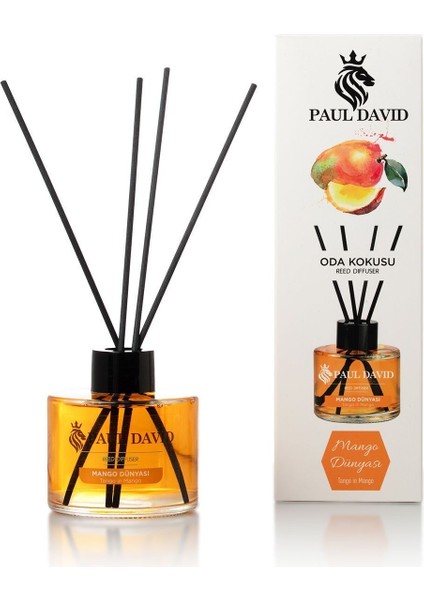 Mango Dünyası Yüksek Koku Yayılımlı Dekoratif Bambu Çubuklu Oda Kokusu 145 ml