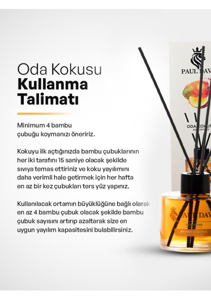 Mango Dünyası Yüksek Koku Yayılımlı Dekoratif Bambu Çubuklu Oda Kokusu 145 ml indirimleri