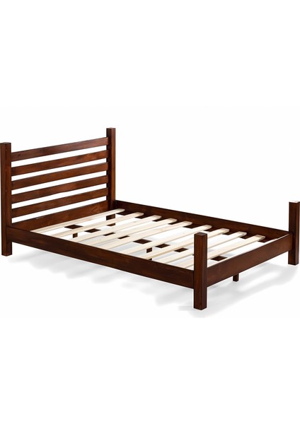Elegans Ithal Çam Masif Ahşap Karyola Ceviz Renk 150X200 fiyatları