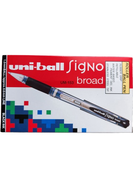 Uniball Signo Broad 1.0 İmza Kalemi Siyah 12 Li indirimleri