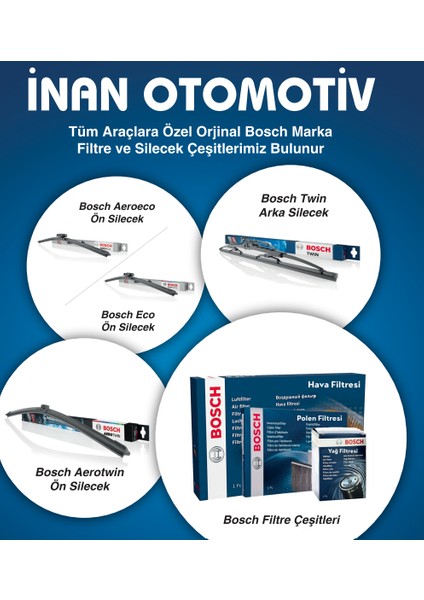 Volkswagen Touran Silecek Takımı (2010-2014) Bosch Aerotwin Plus fiyatları