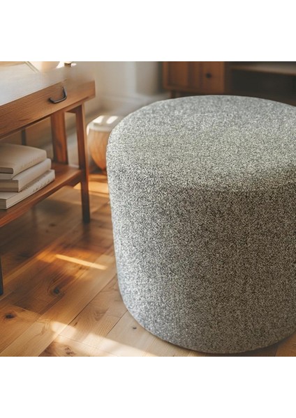 Yuvarlak Kumaş Kaplı Puf – Modern ve Dekoratif Oturma Ünitesi modelleri