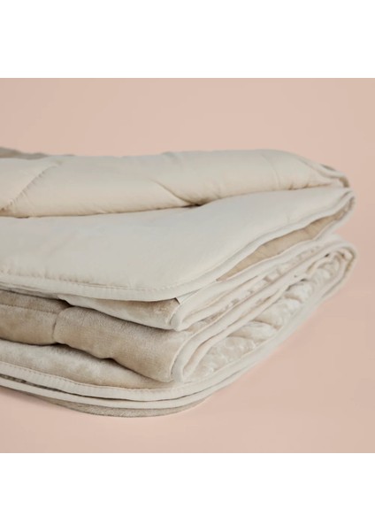 Tek Kişilik Çift Taraflı Welsoft Yorgan Taş 155X215 cm - Velour Serisi modelleri