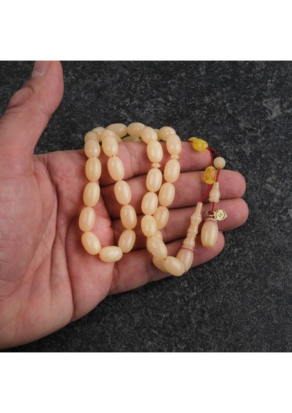 Kadim Katalin Usta Işi Imzalı Beyzi Kesim 8X12MM Tesbih indirimleri