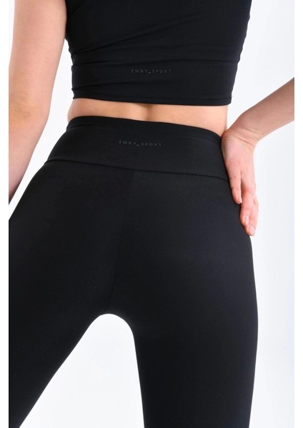 Siyah Yüksel Bel Toparlayıcı Tayt Ultra Esnek Ultra Hafif Elit Spor Tayt modelleri