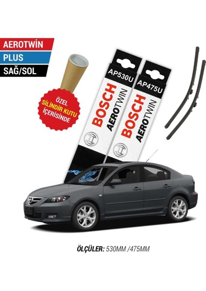 Mazda 3 Sedan Silecek Takımı (2004-2008) Bosch Aerotwin Plus