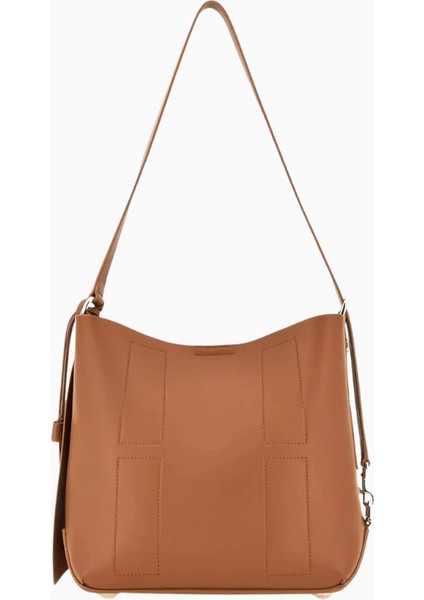 Small Hocket Kahverengi Deri, Zarif ve Lüks Hobo Omuz Çantası, Günlük Şıklık