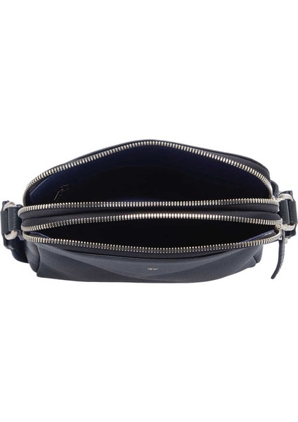 Lacivert Hakiki Deri Erkek Çapraz Askılı Çanta - S1AC00021408-X86