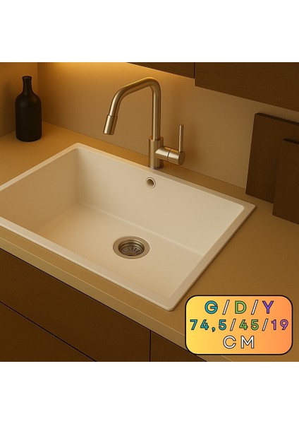 Granit Evye Sendaı Series Whıte 74,5X45 (Beyaz) indirimleri