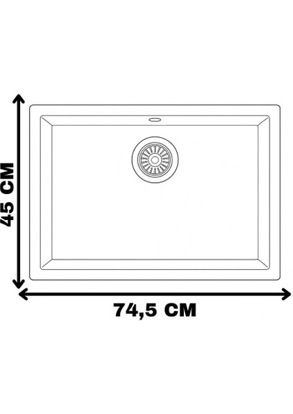 Granit Evye Sendaı Series Whıte 74,5X45 (Beyaz)