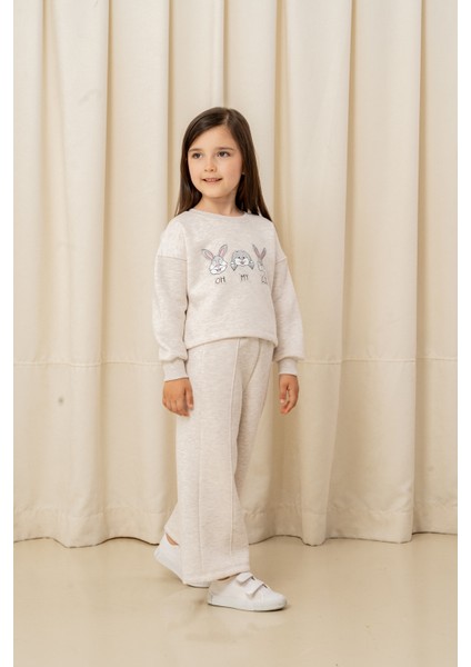 Kız Çocuk Oh My God Tavşan Baskılı 2li Takım - 6305/6306 modelleri