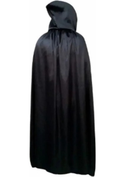 Unisex Çocuk Siyah Cellat Pelerini Halloween Pelerin Cadılar Bayramı Kostümleri