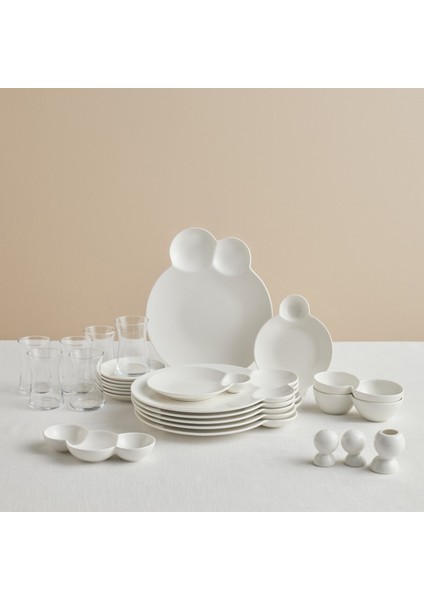 Red Carpet Collection Stream Bone Blow 26 Parça 6 Kişilik Kahvaltı Takımı fırsatları