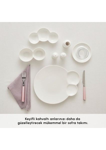 Red Carpet Collection Stream Bone Blow 26 Parça 6 Kişilik Kahvaltı Takımı