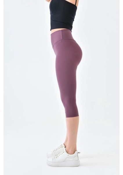 Yüksek Bel Toparlayıcı Diz Altı Kapri Tayt Capri