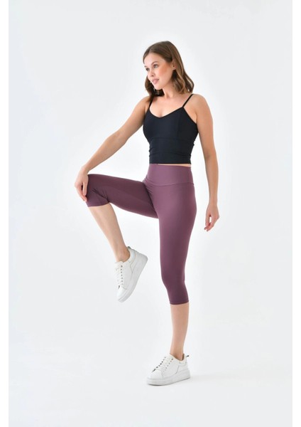 Yüksek Bel Toparlayıcı Diz Altı Kapri Tayt Capri fiyatları
