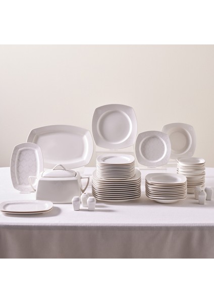 Deren 57 Parça 12 Kişilik Porselen Yemek Takımı