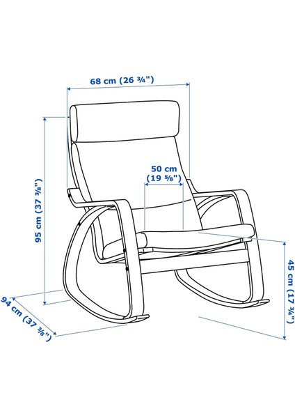 Poäng Sallanan Koltuk Skiftebo Sarı Huş fiyatları
