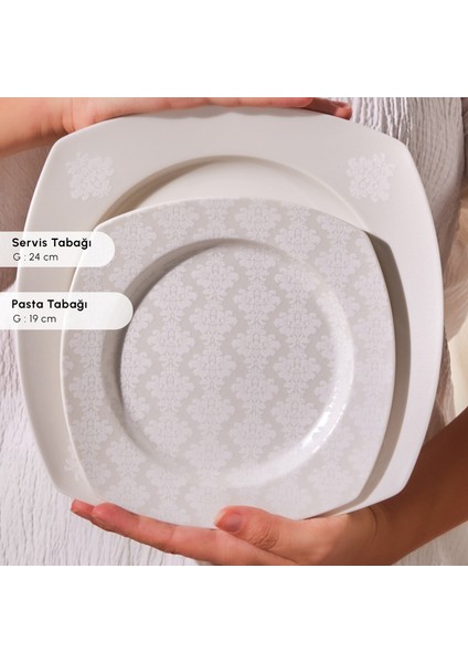 Square Bone Deren 60 Parça 12 Kişilik Yemek Takımı indirimleri