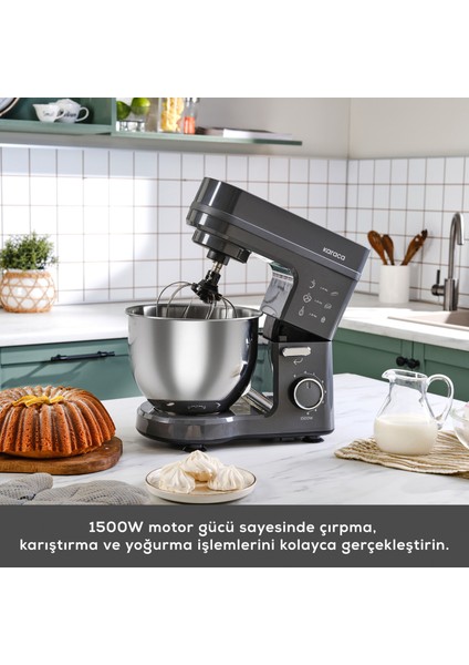 Maestrochef Stella Stand Mikser Space Gray 1500W indirimleri