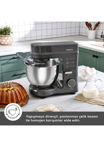 Maestrochef Stella Stand Mikser Space Gray 1500W