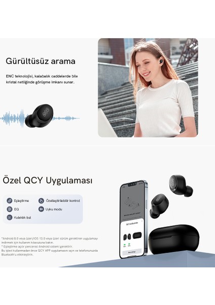 Arcbuds Lite Beyaz Enc Gürültü Engelleme Bluetooth 5.3 Kablosuz Kulaklık fırsatları
