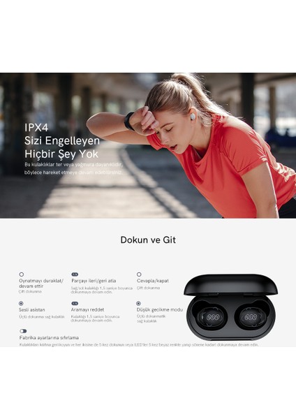 Arcbuds Lite Beyaz Enc Gürültü Engelleme Bluetooth 5.3 Kablosuz Kulaklık