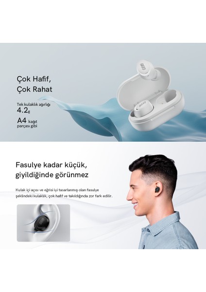 Arcbuds Lite Beyaz Enc Gürültü Engelleme Bluetooth 5.3 Kablosuz Kulaklık